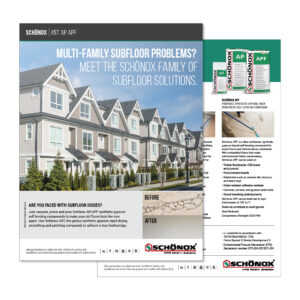 SCHÖNOX AP | APF | AST Multifamily Sell Sheet