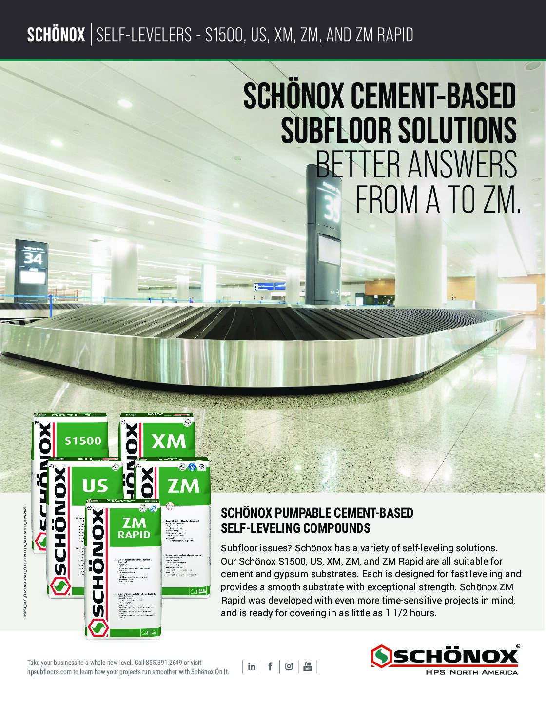 SCHÖNOX US | XM | ZM | ZM Rapid Sell Sheet